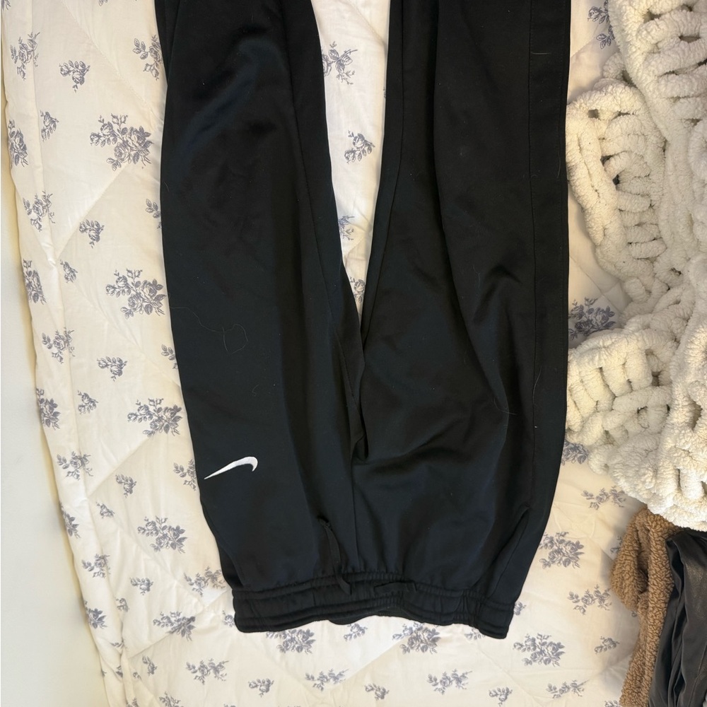 Nike Black Sweatpants with White Logo